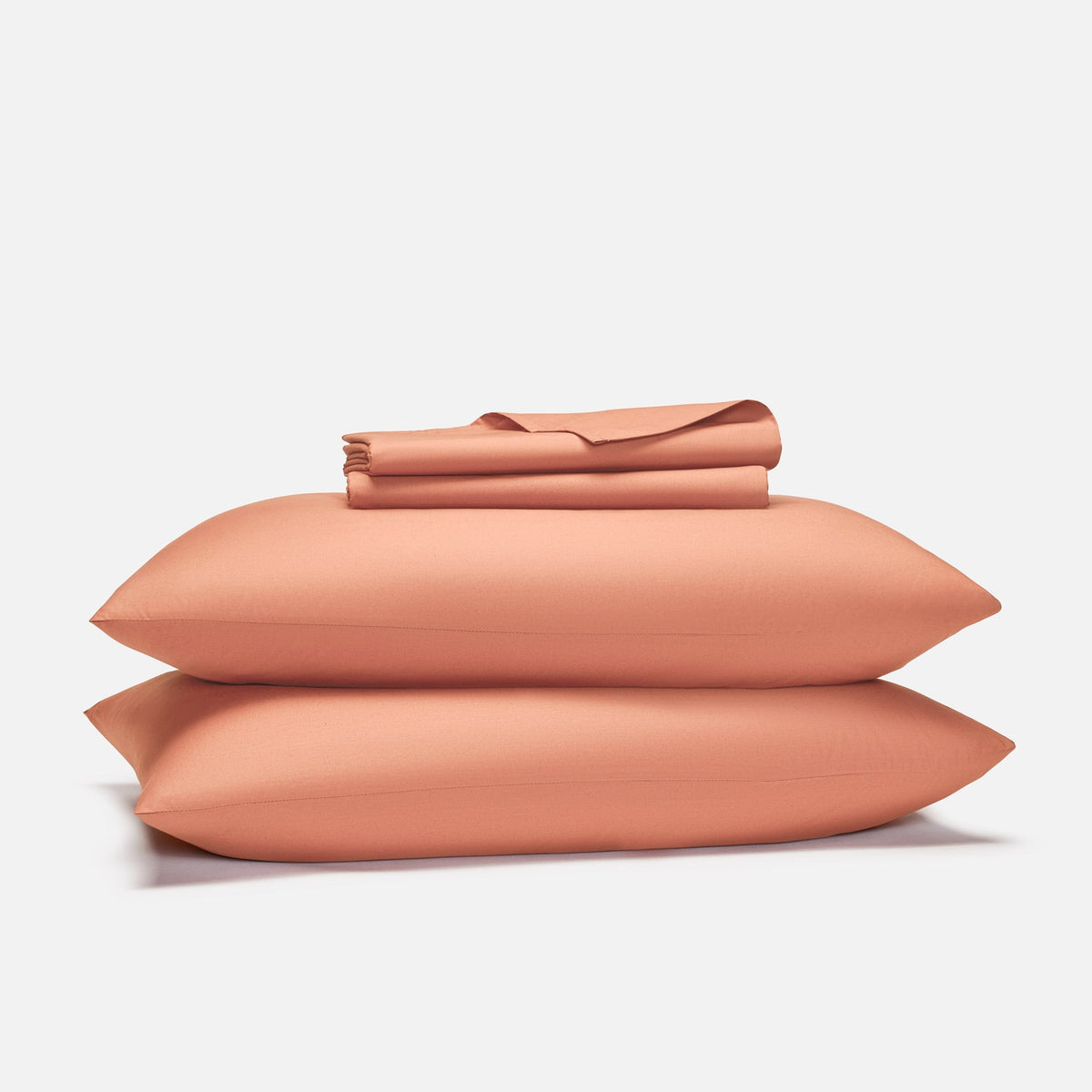 Classic Percale Core Sheet Set - Coral / Twin