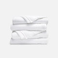 Super-Plush Set of 4 Bath Towel Bundle - White