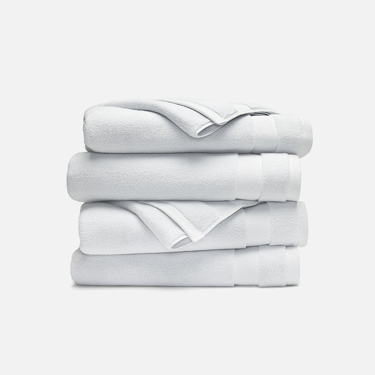 Super-Plush Set of 4 Bath Towel Bundle - Cloud