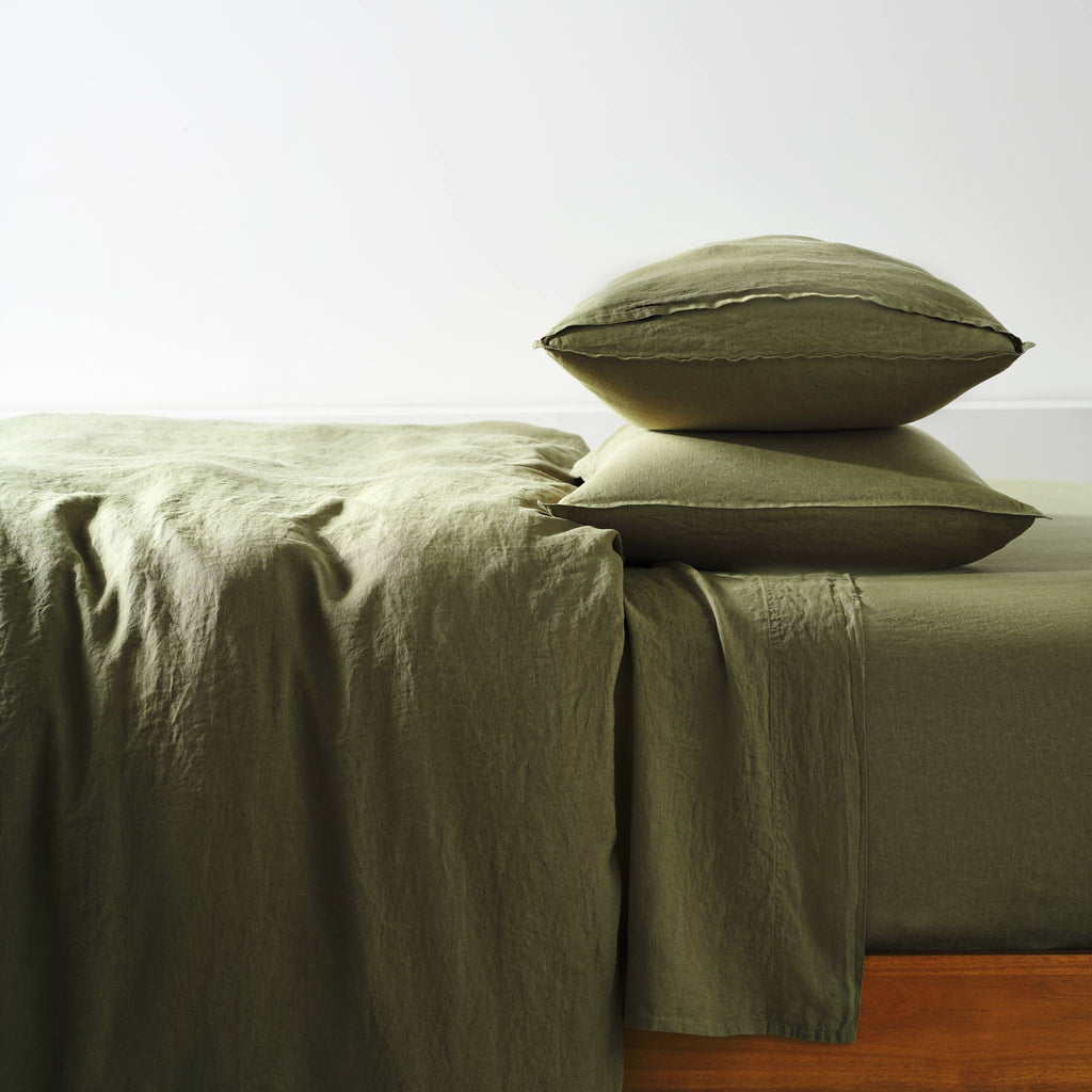 Washed European Linen Core Sheet Set