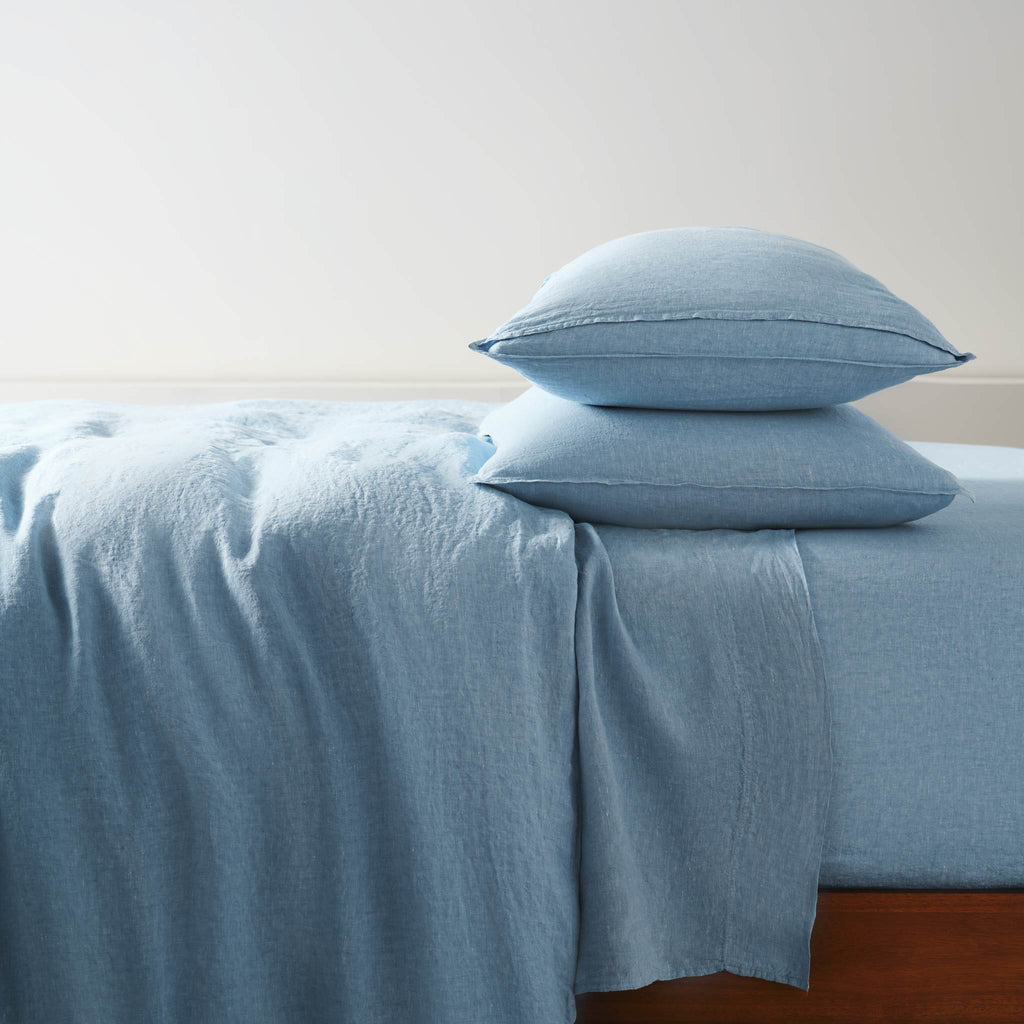 Washed European Linen Core Sheet Set