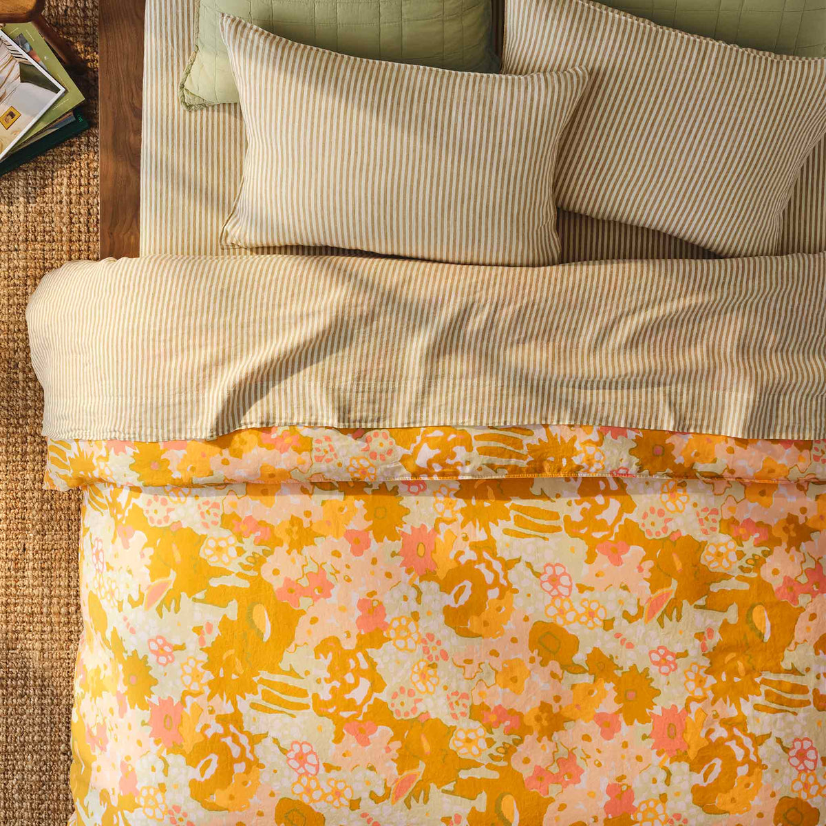 Washed European Linen Core Sheet Set